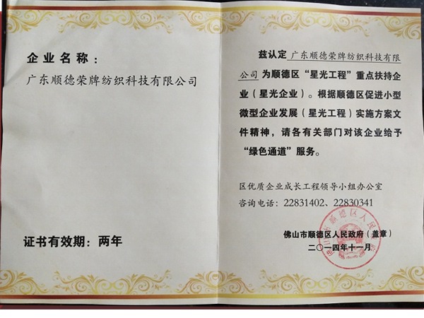 金年会荣获政府重点扶持企业