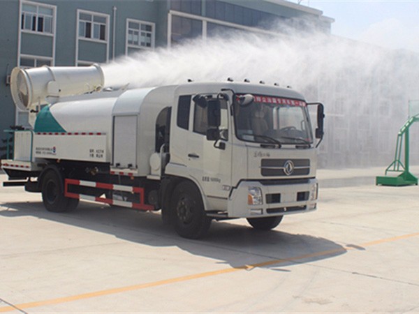 東風(fēng)天錦抑塵車，12噸圓罐30米-60米霧炮車