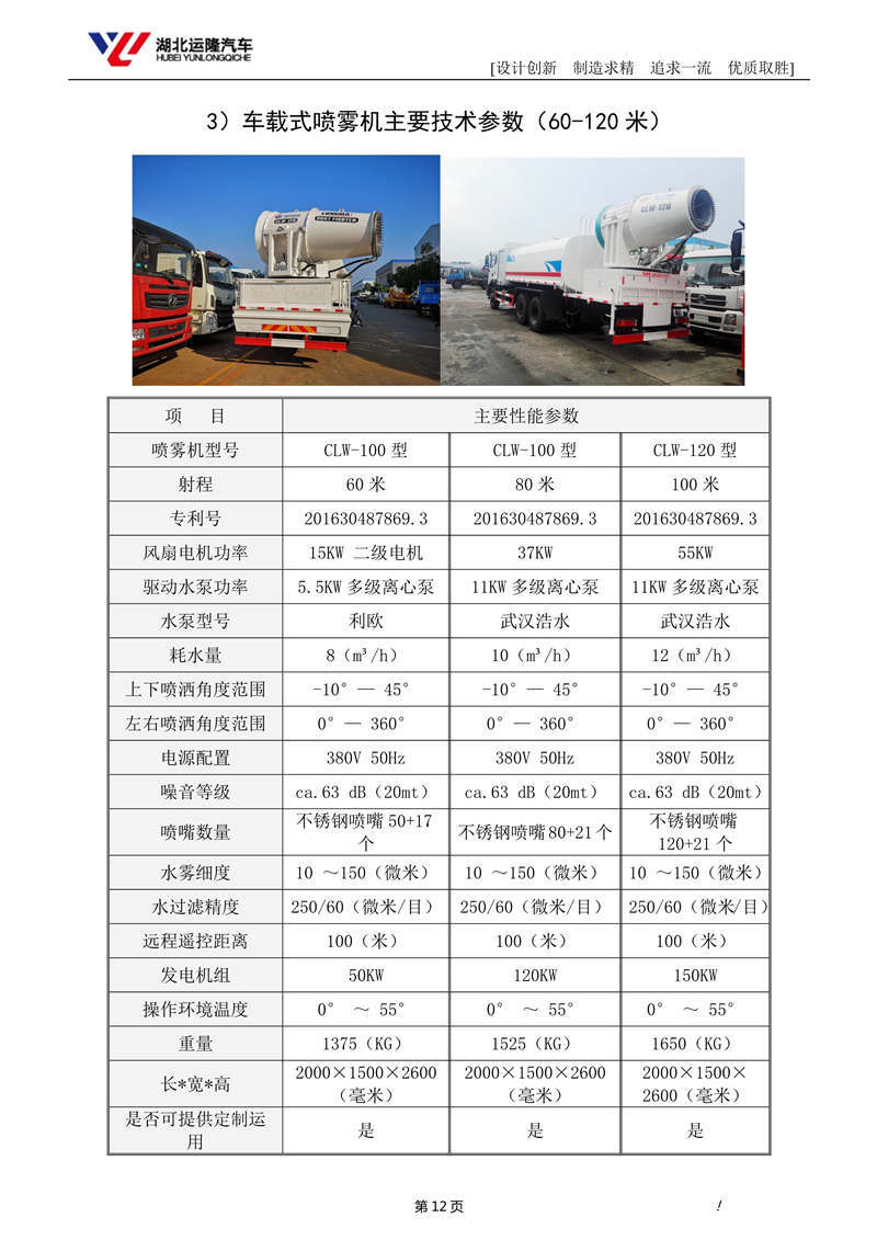 16噸東風(fēng)T5多功能抑塵車(chē)資料（圓罐、60-120米霧炮）(圖6)